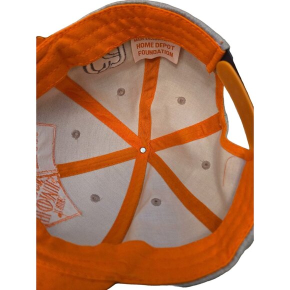 Team HOME DEPOT made exclusively for the Home Depot Foundation grey cap. Adjusta - Picture 5 of 6